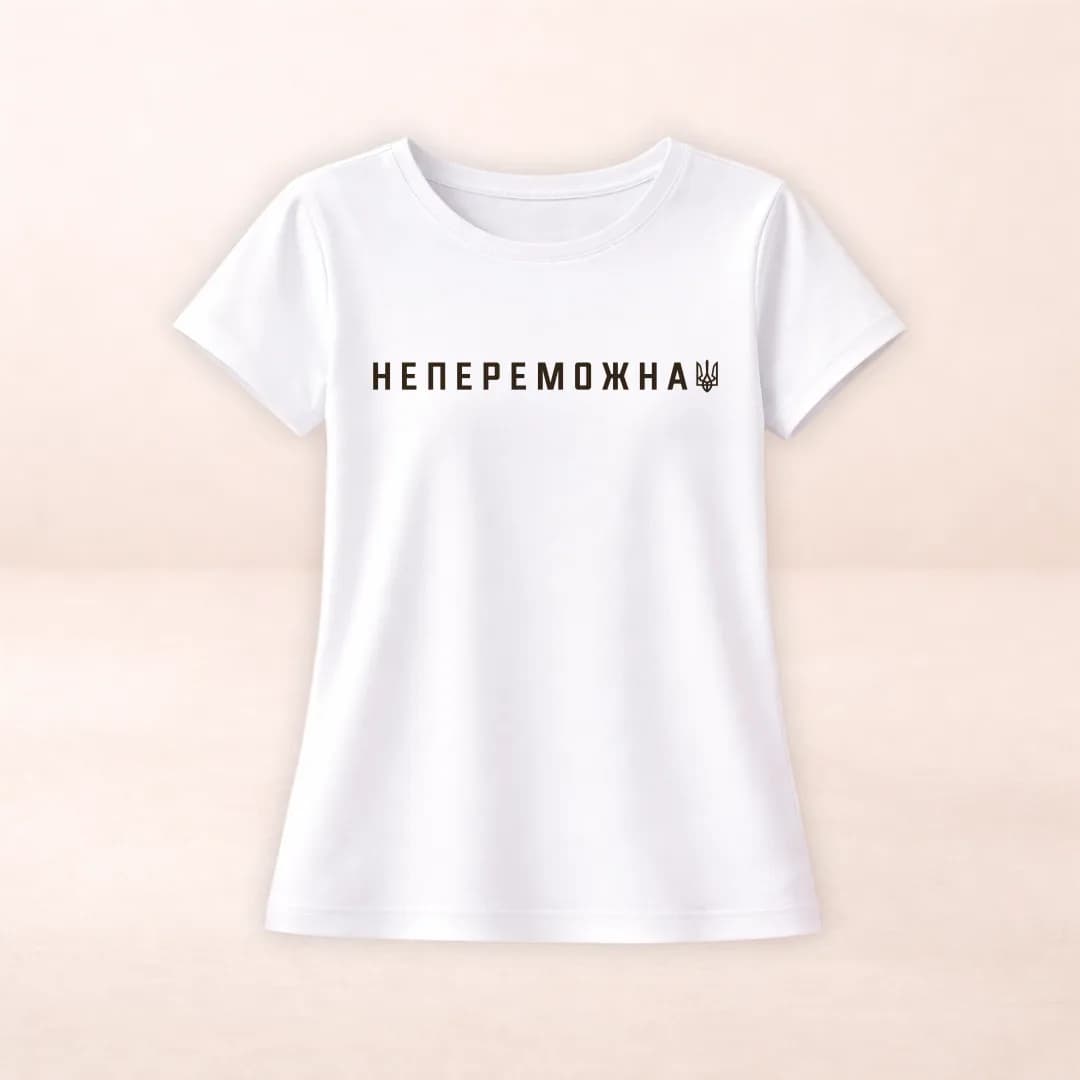 Футболка з принтом "Непереможна"